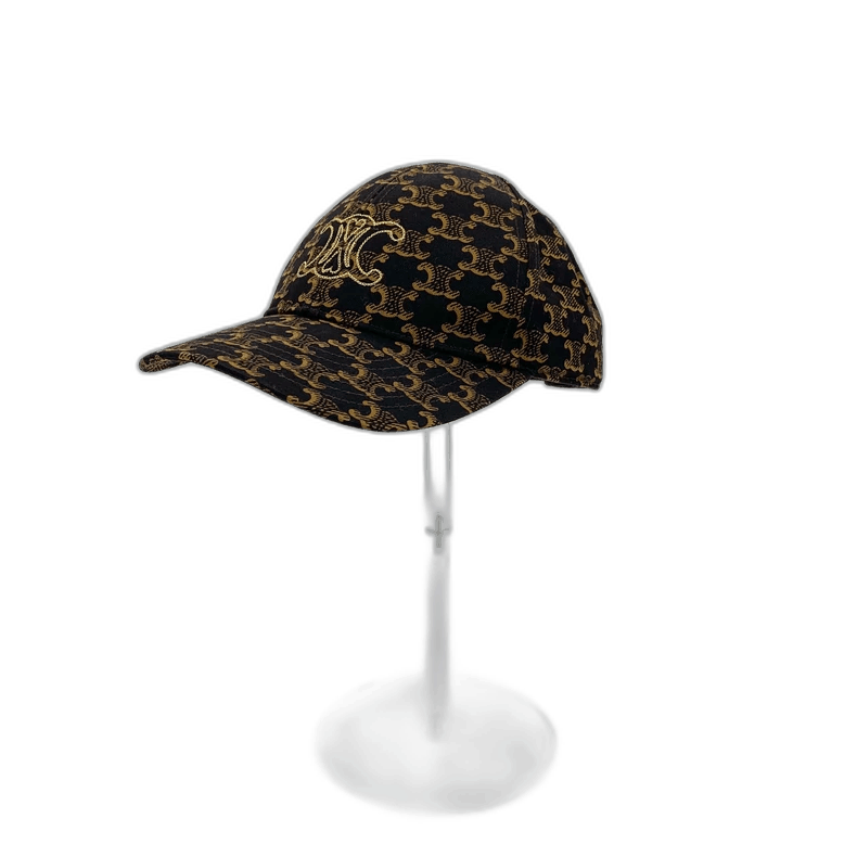 Celine Celine Brown Cap with Logo Print Size ONE SIZE - 1 Thumbnail