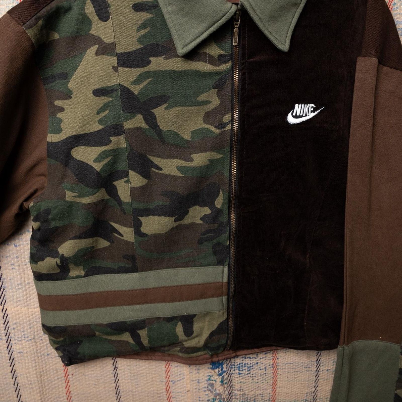 Nike Custom upcycled cropped nike jacket Size US L / EU 52-54 / 3 - 3 Thumbnail