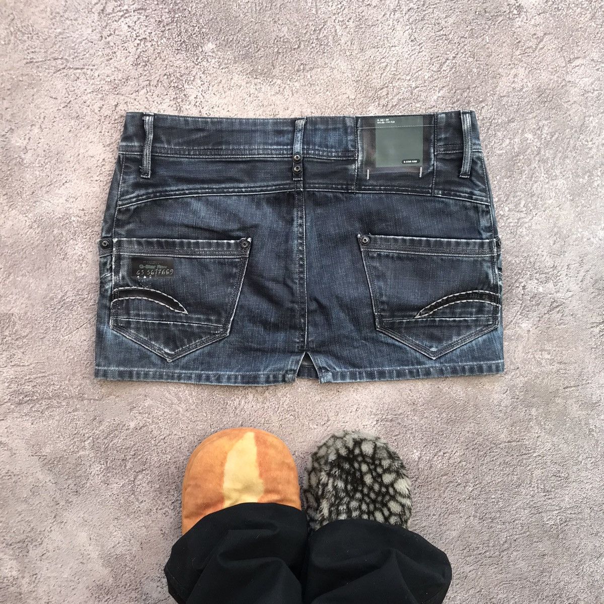 vintage mini skirt japan denim streetwear style Y2K