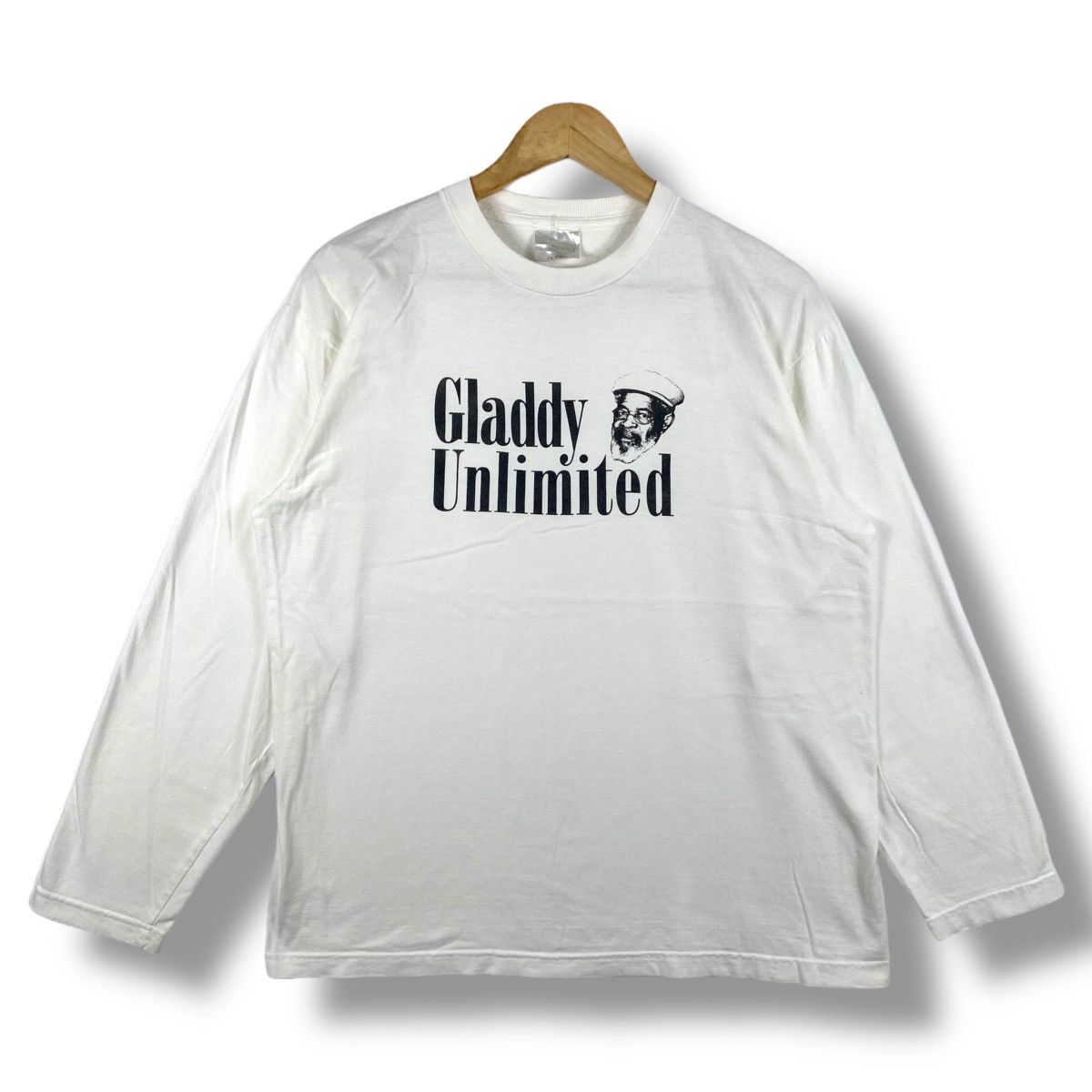 Band Tees × Vintage Vintage GLADDY UNLIMITED Long Sleeve Graphic Tee Shirt Size US XL / EU 56 / 4 - 1 Thumbnail