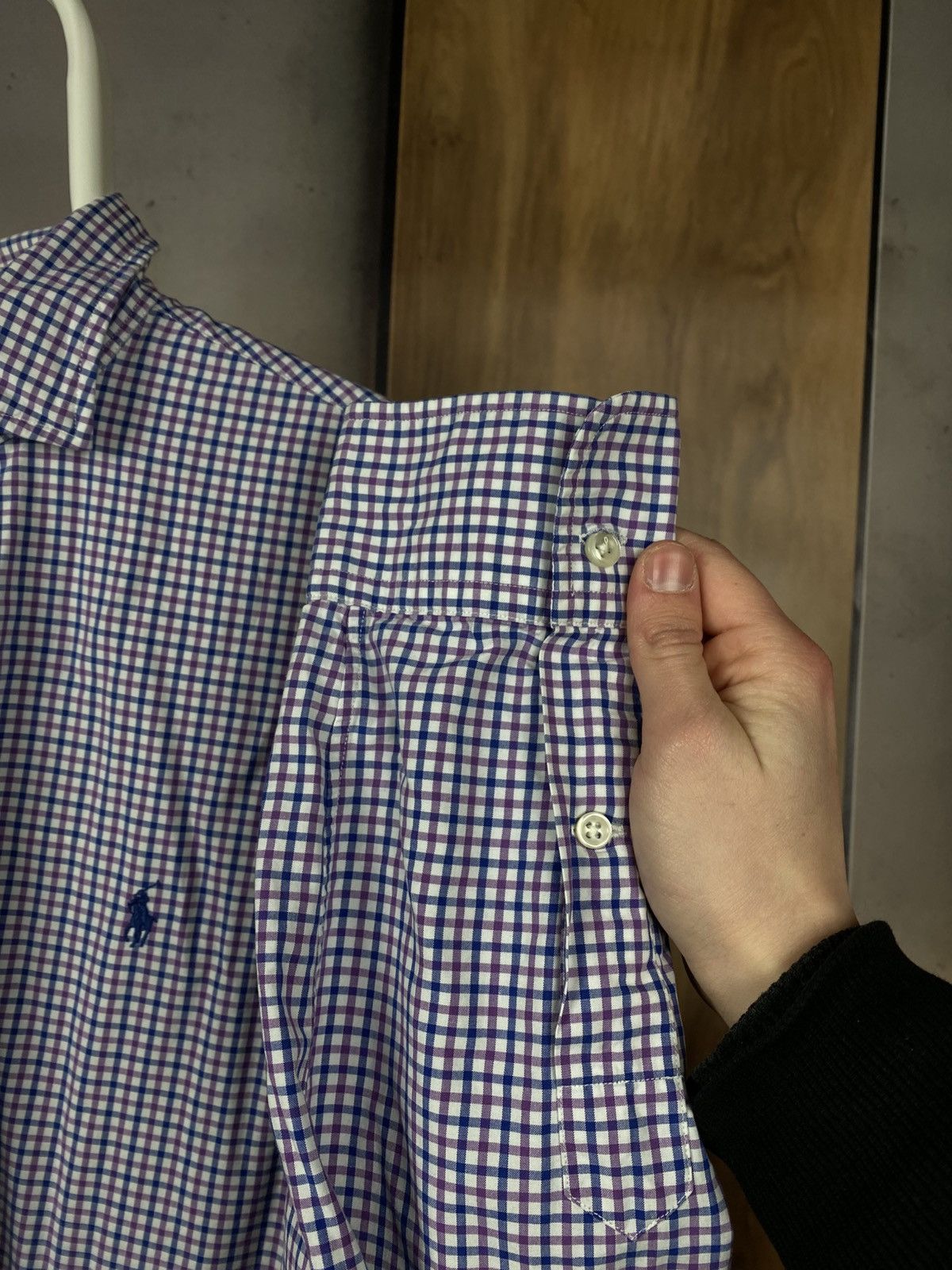 Polo Ralph Lauren 🎠Vintage 90s Shirt Button Up Stanton Custom Fit Flannel Tee🎠 Size US L / EU 52-54 / 3 - 8 Thumbnail