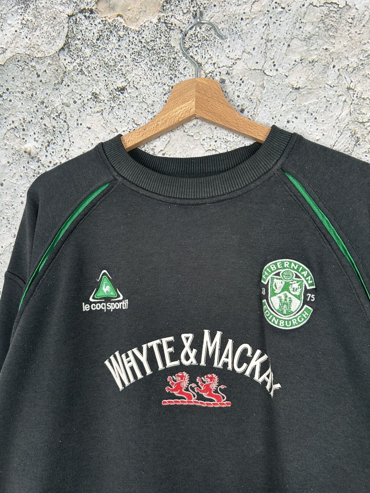 Le Coq Sportif Vintage Le Coq Sportif Hibernian Edinburgh Football Soccer Size US M / EU 48-50 / 2 - 3 Thumbnail