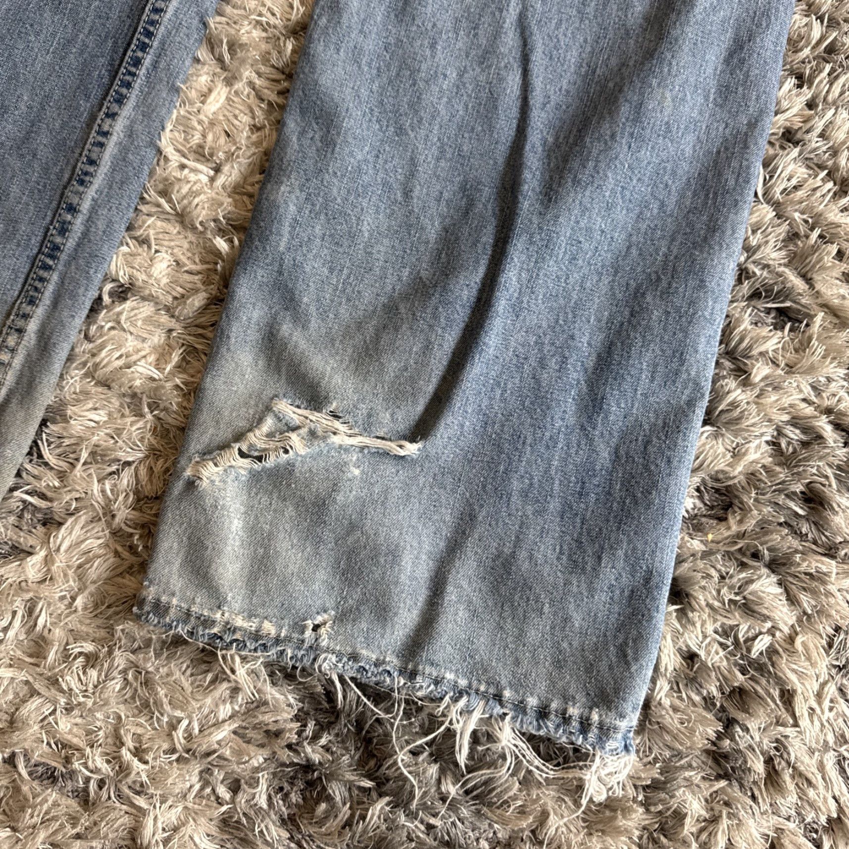 Lee VINTAGE Lee Dungaree Carpenter Blue Denim Jeans 90s Workwear Men Sz 38x34 Jeans Size US 38 / EU 54 - 2 Thumbnail