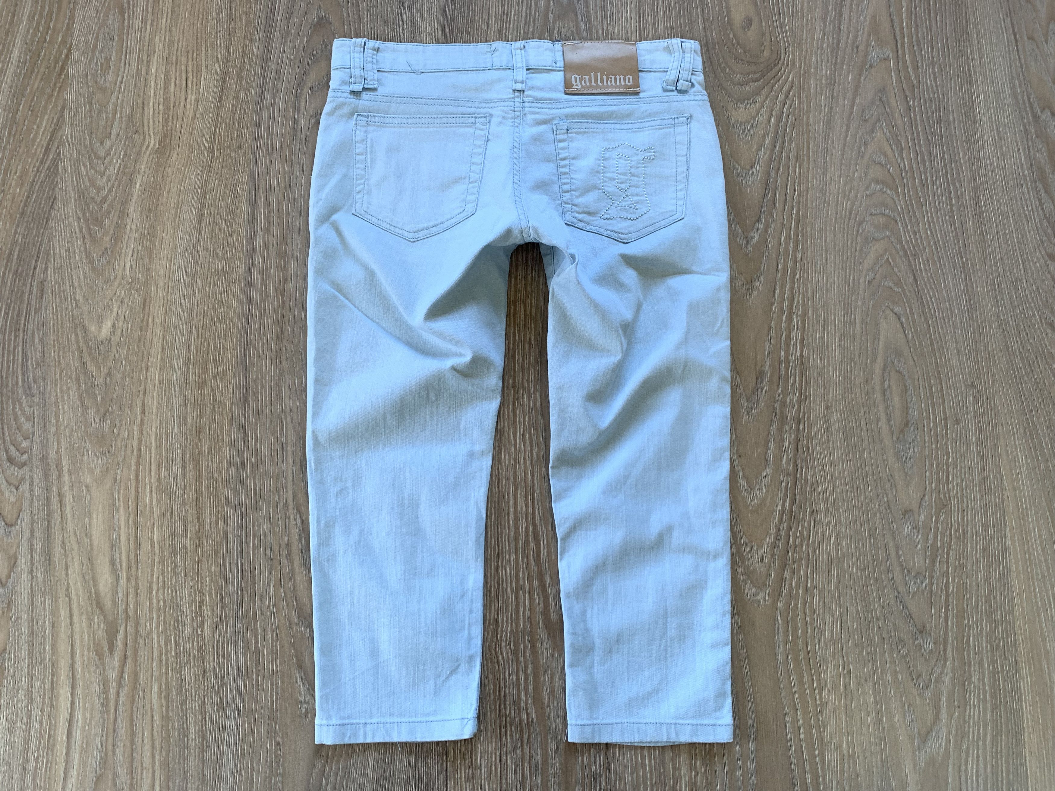 Designer John Galliano Vintage Blue Jeans Size 28" / US 6 / IT 42 - 3 Thumbnail