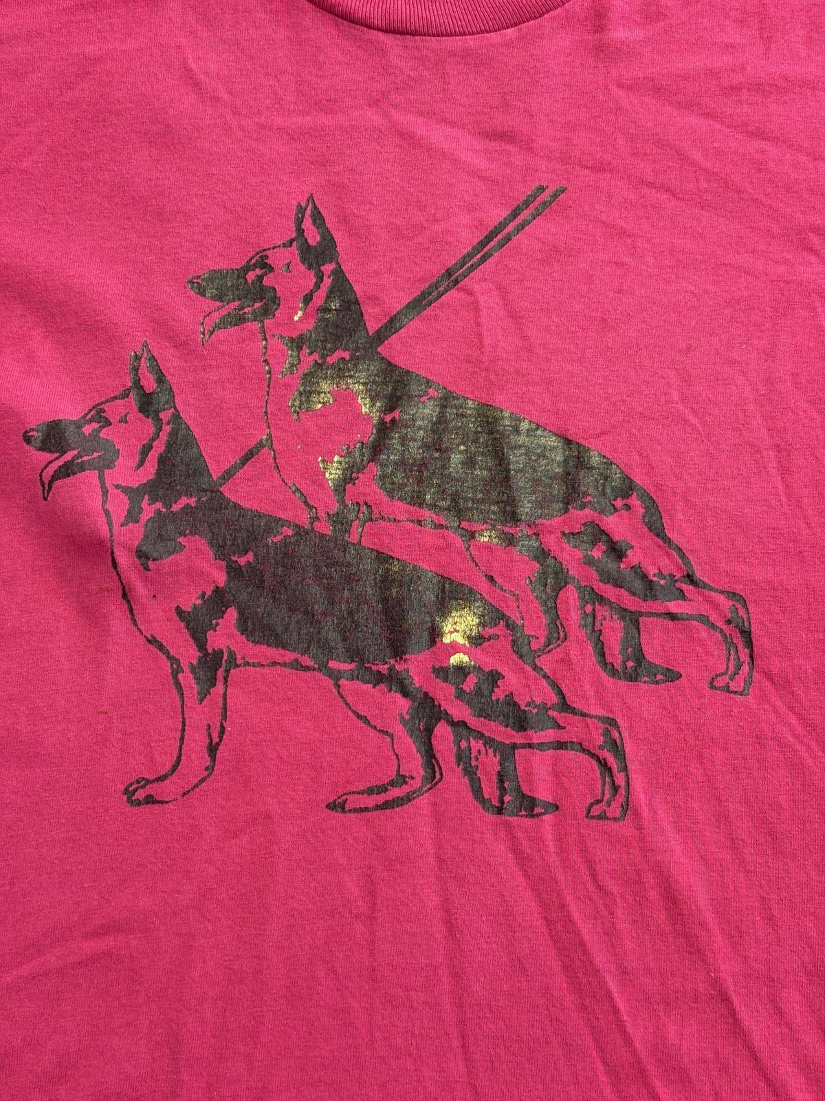 Fruit Of The Loom Vintage German Shepherd Dog Tee - Dogs Gold Shiny Ink L Size US L / EU 52-54 / 3 - 3 Thumbnail