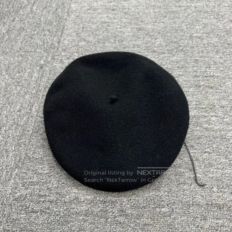 Vintage Marine Serre Black Beret Hat. Size ONE SIZE - 2 Thumbnail