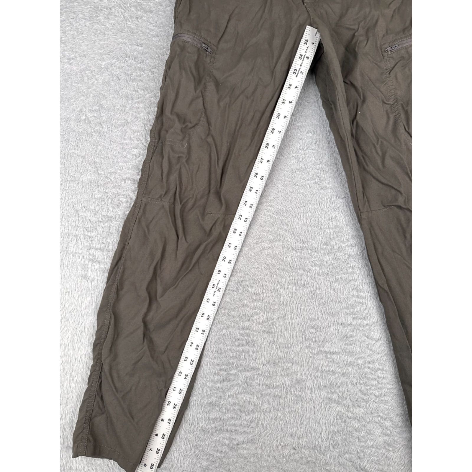 Wrangler Wrangler Pants Men 30 Gray Straight Leg Nylon Blend Hiking 30x30 Casual Cargo Pockets Regular Size US 30 / EU 46 - 7 Thumbnail
