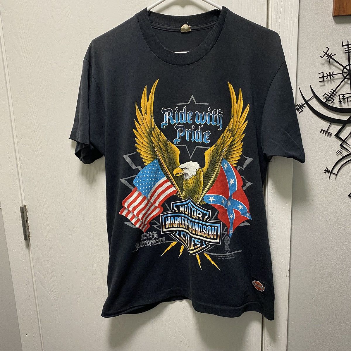 Harley Davidson Vintage Harley-Davidson Tee Biker Single Stitch Sturgis 91 Size US L / EU 52-54 / 3 - 1 Thumbnail