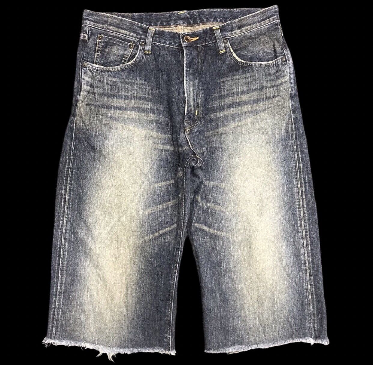 EDWIN 505z Short Mud Wash Rusty Selvedge Jeans