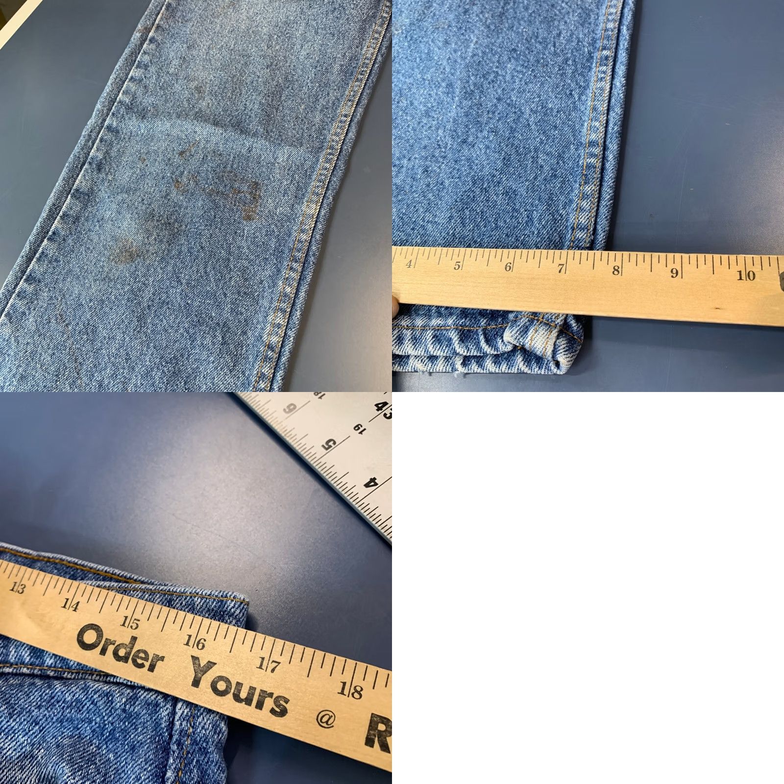 Levi's Levi's 505 Jeans Mens 34x32 Straight Light Wash USA Made 505 Levis Jeans Mens Size US 34 / EU 50 - 10 Thumbnail