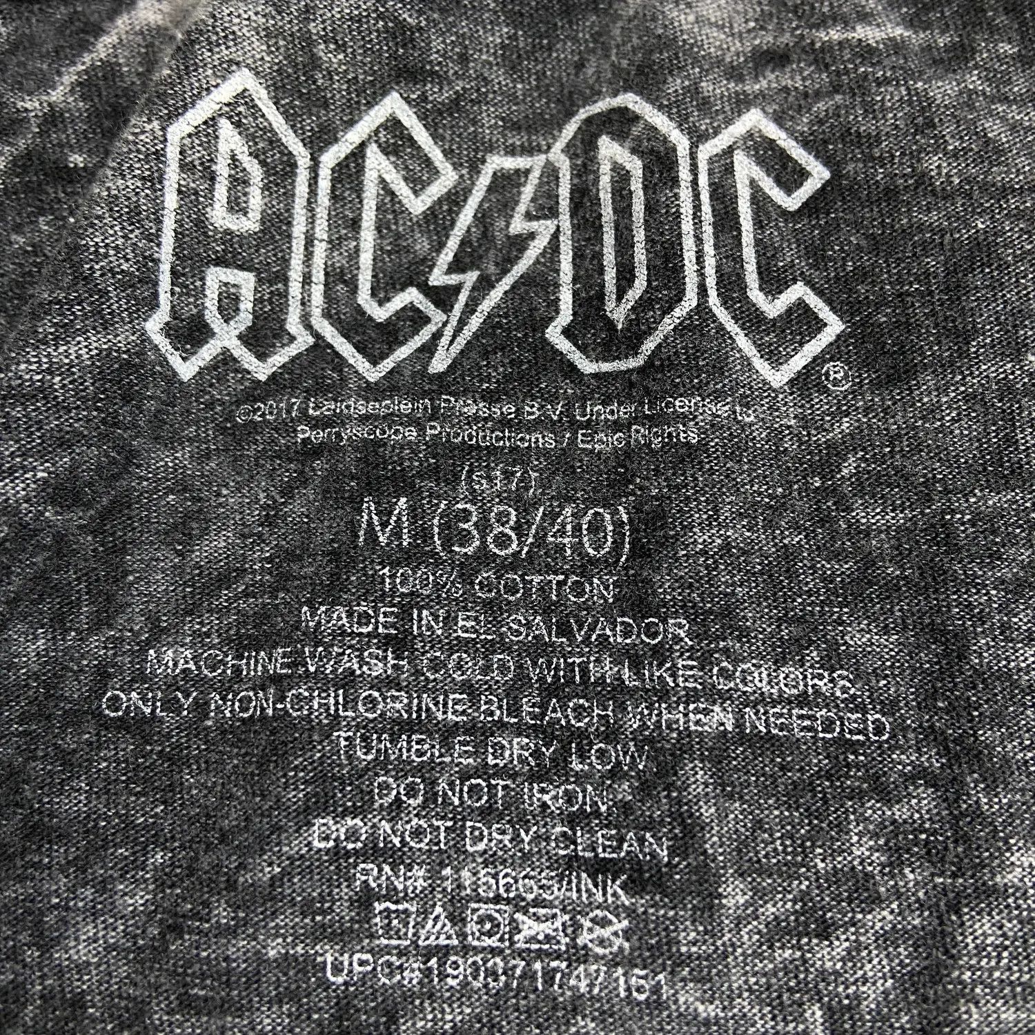 AC/DC Mens Vintage T Shirt AC/DC Size M Size US M / EU 48-50 / 2 - 4 Thumbnail