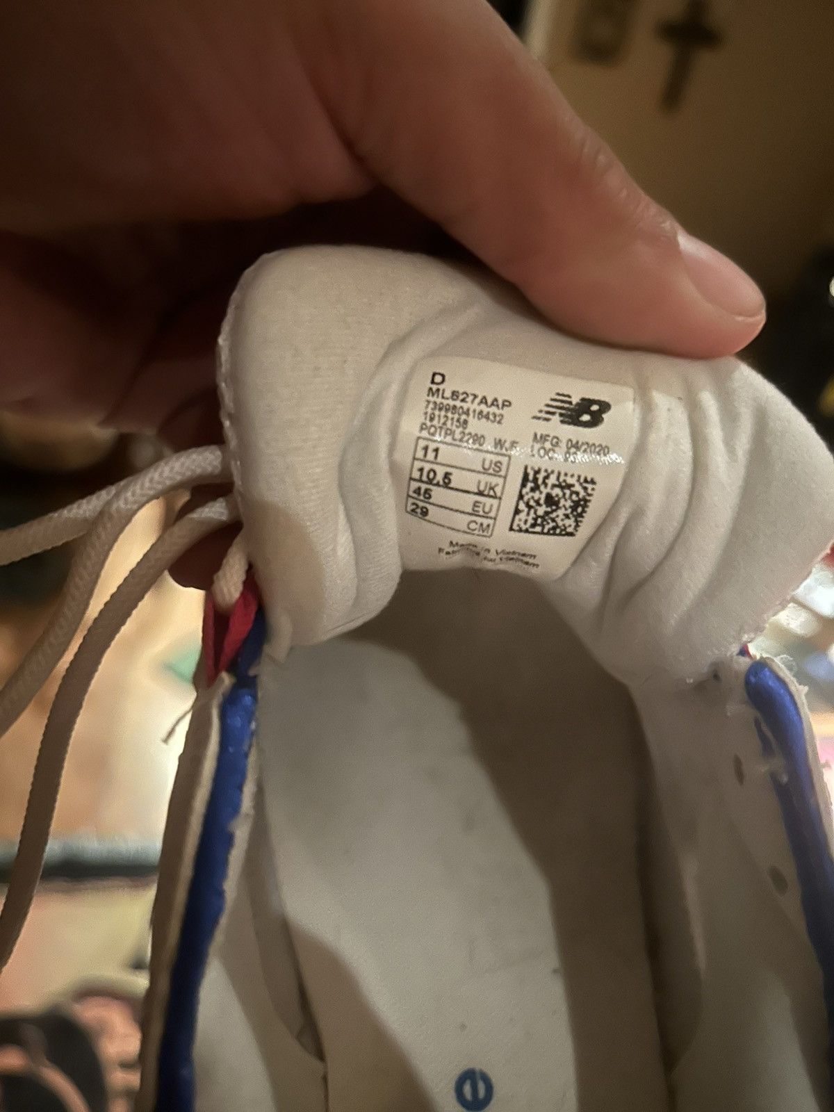 New Balance New balance 827 white/cobalt blue Size US 11 / EU 44 - 7 Thumbnail