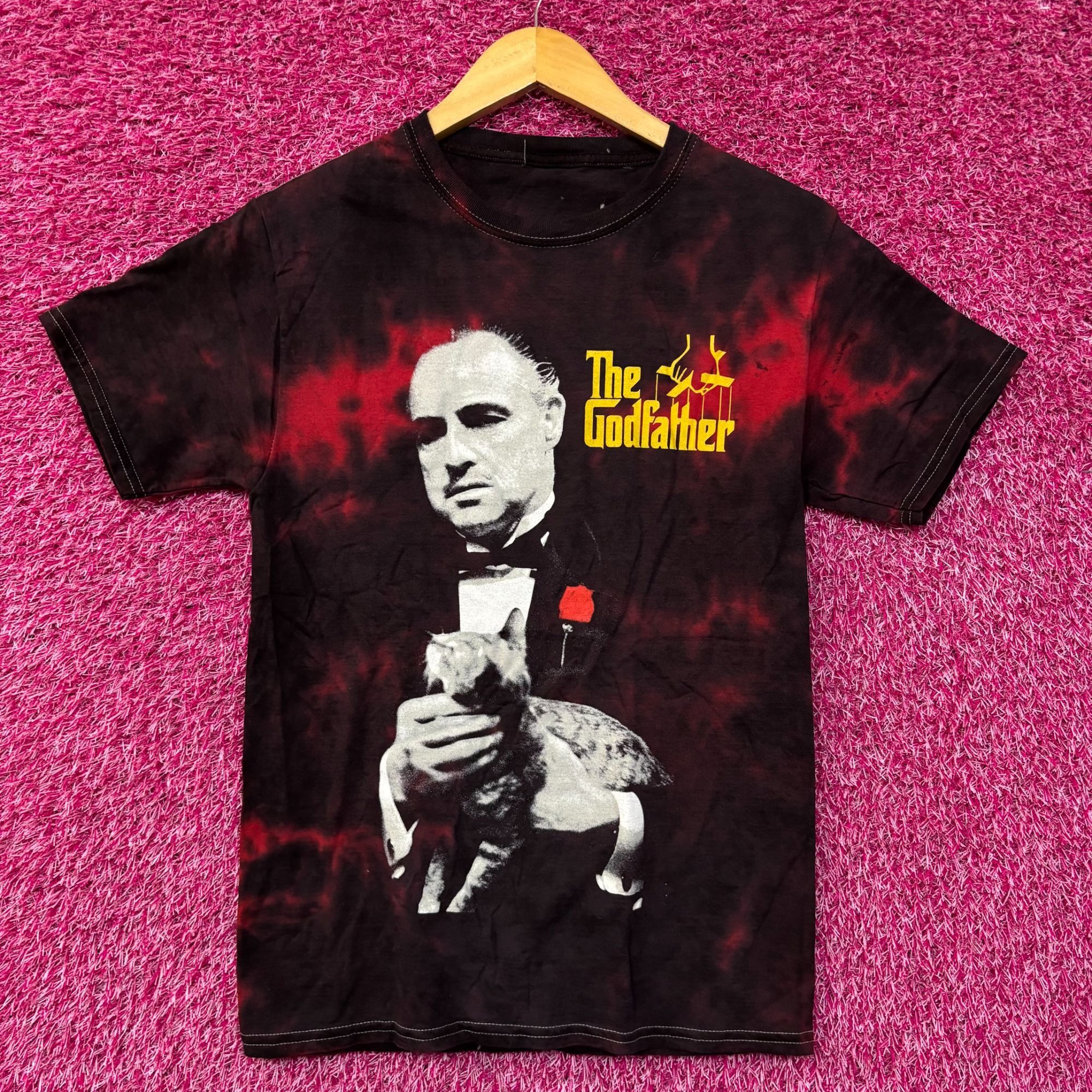 Other The Godfather and Cat Graphic Design T-Shirt Extra Small Size US XS / EU 42 / 0 - 1 Thumbnail