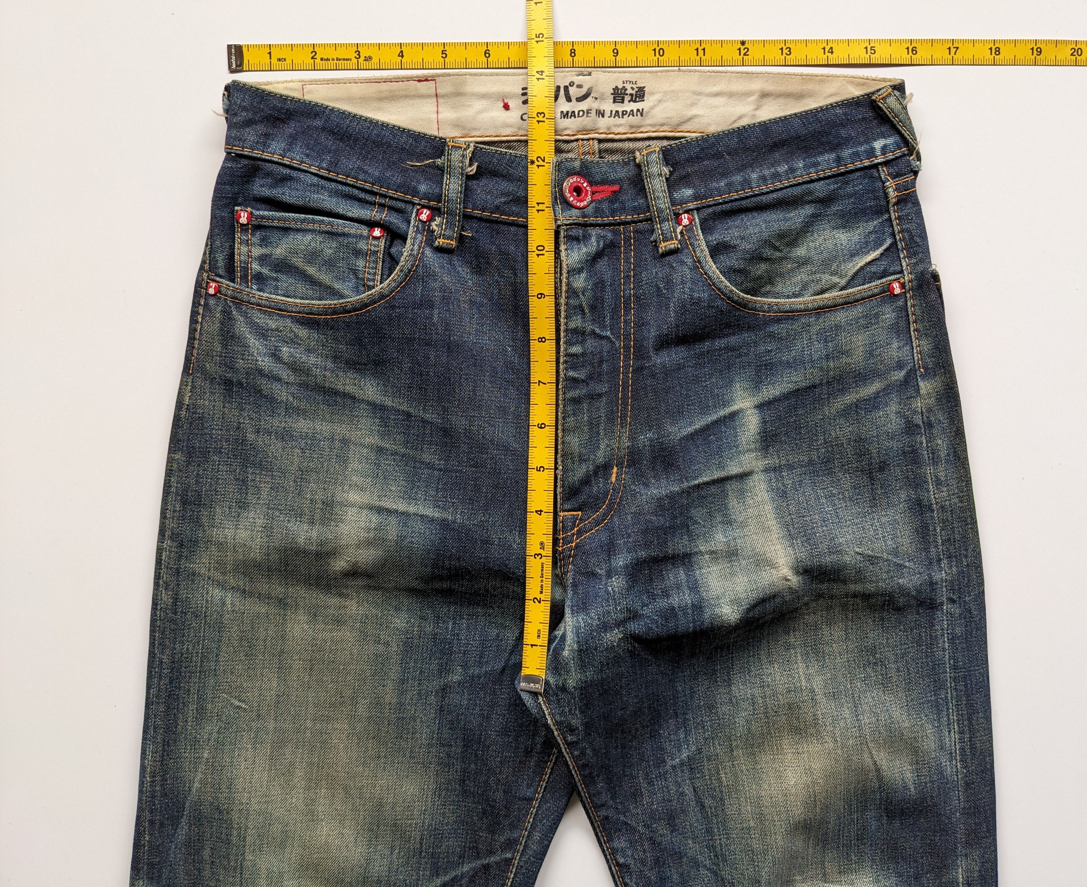 If Six Was Nine × Japanese Brand × Le Grande Bleu (L.G.B.) Cune selvedge rusty jeans 32" X 34" Size US 32 / EU 48 - 12 Thumbnail