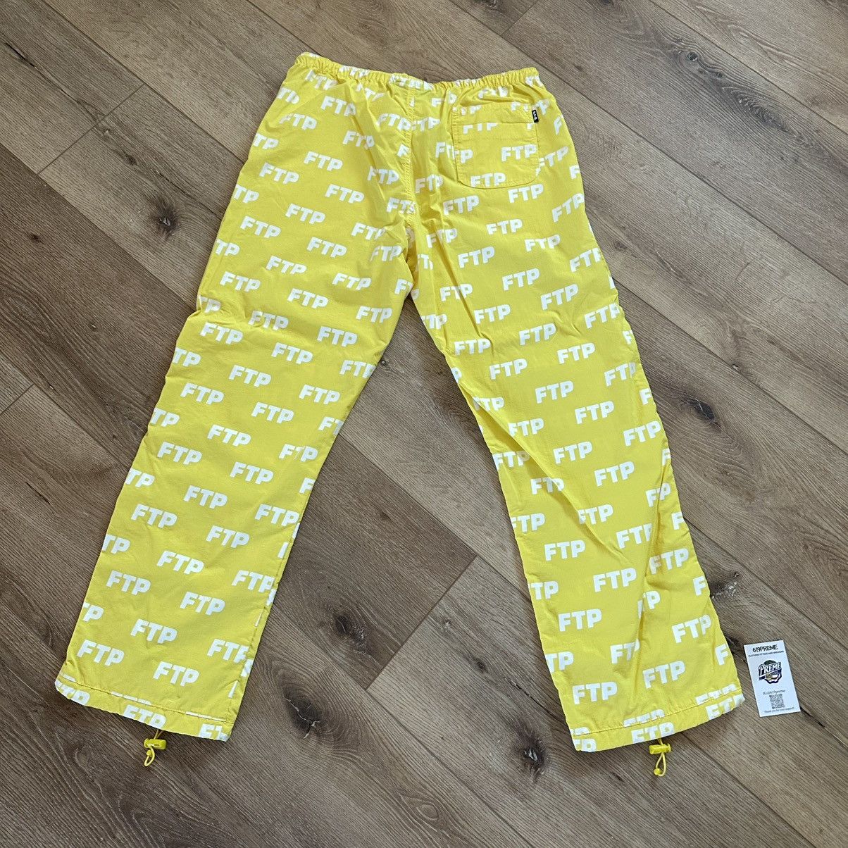 Fuck The Population FTP all over yellow track pants ( L, 32-34) Size US 34 / EU 50 - 2 Thumbnail