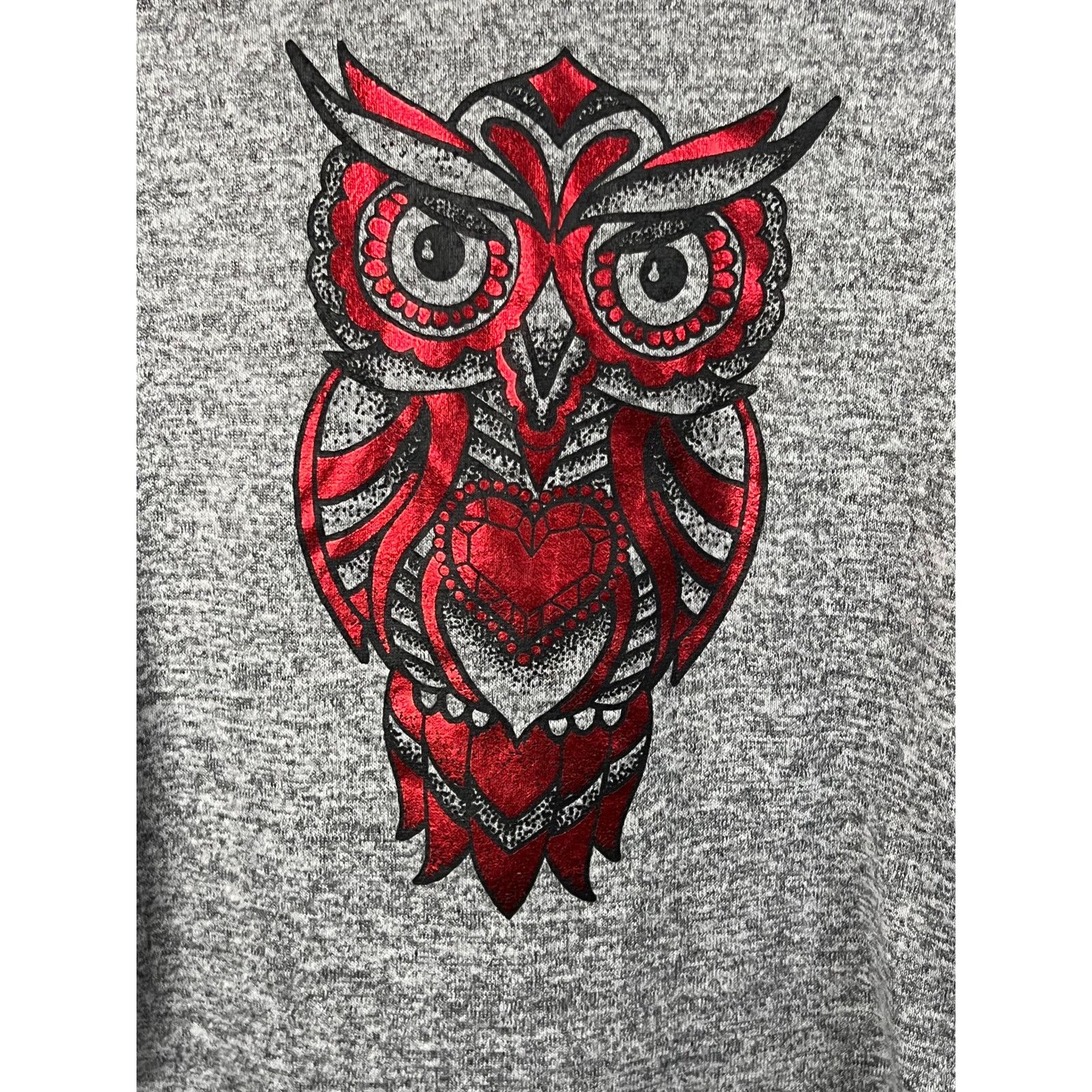 Other Owl Grey Hoodie Pullover Long Sleeve Shirt Size XS / US 0-2 / IT 36-38 - 2 Thumbnail