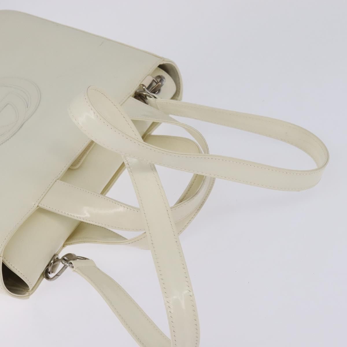Gucci GUCCI Handbag Enamel White Silver 001 1013 001 1013 Size ONE SIZE - 9 Thumbnail