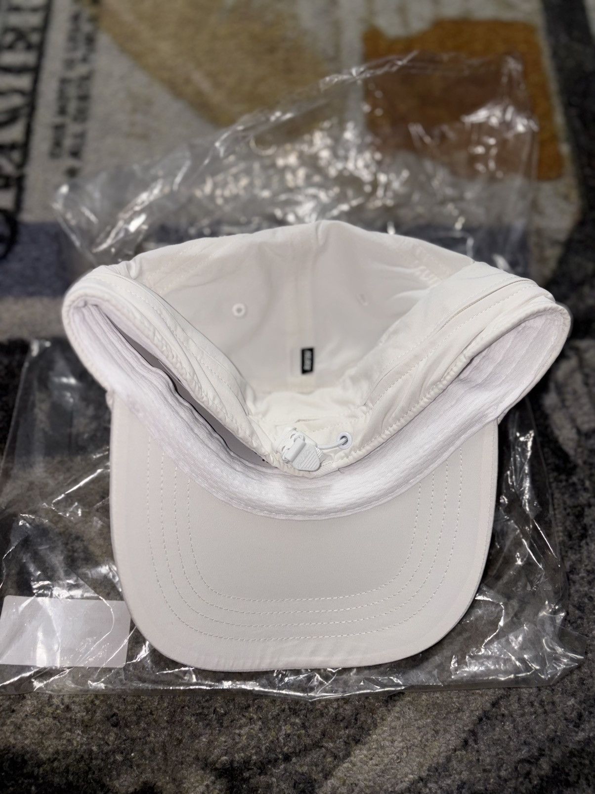 Palace Palace Font Shell Neck Saver 6-Panel Hat (SMALL/MEDIUM) Size ONE SIZE - 5 Thumbnail