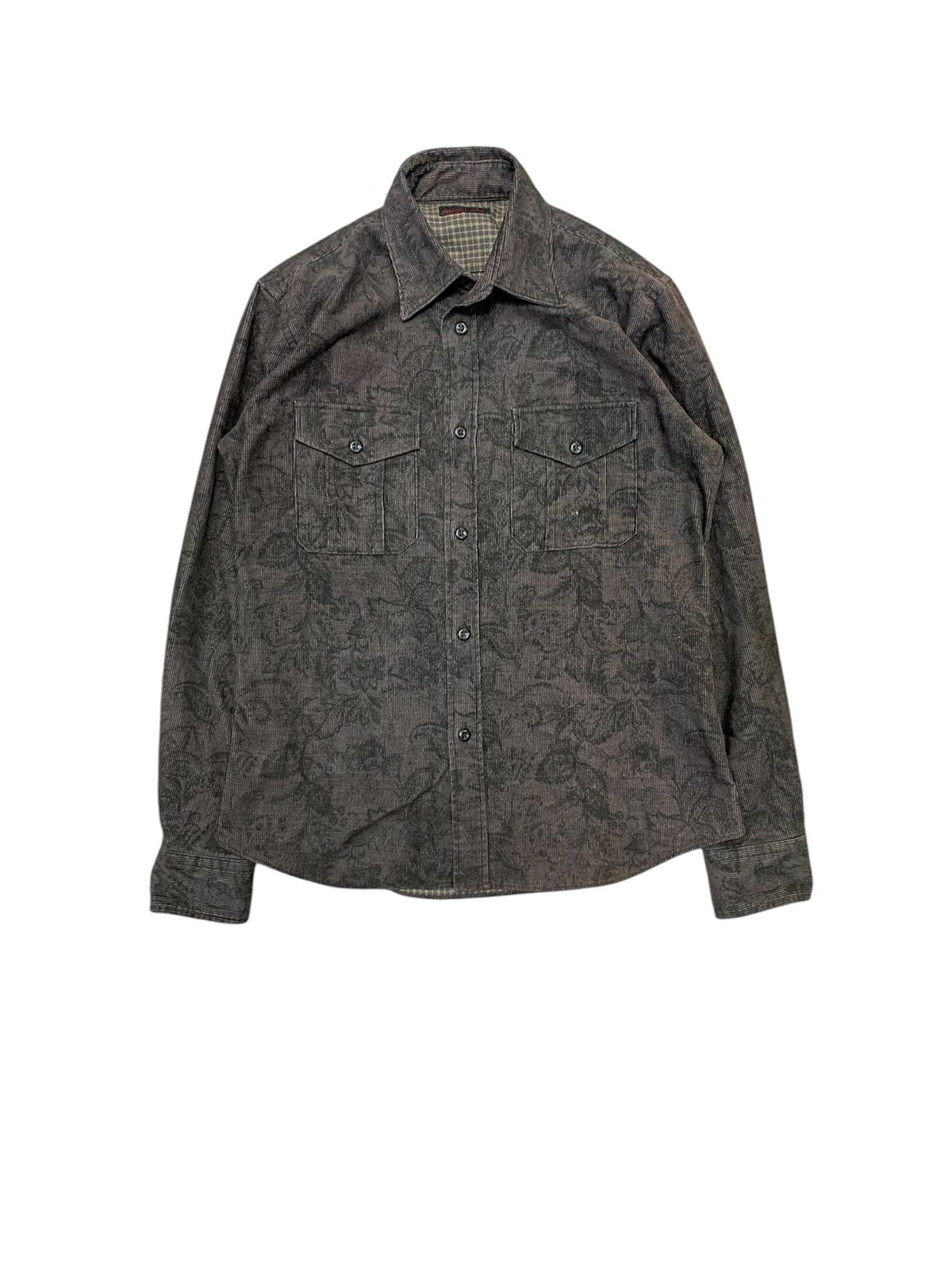 Obelisk 2000s Custom Culture Japan paisley floral corduroy shirt Size US M / EU 48-50 / 2 - 1 Thumbnail