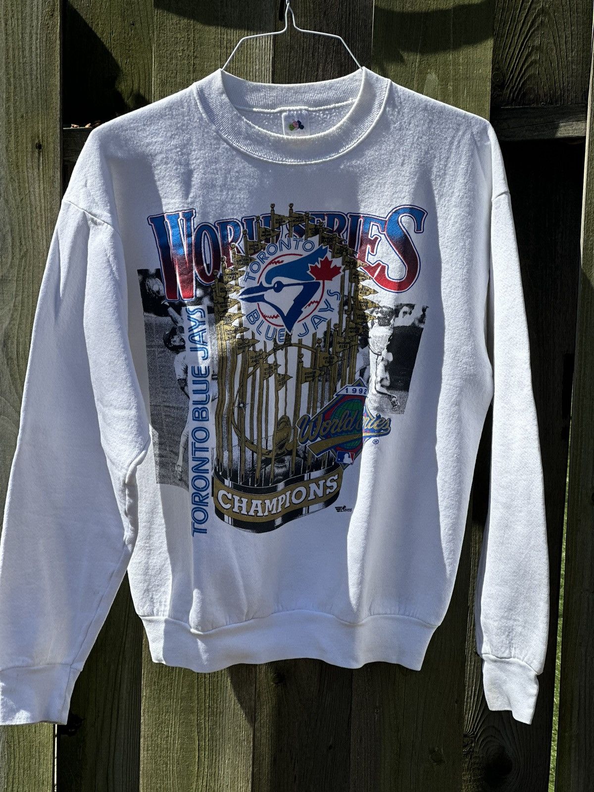 Fruit Of The Loom × Vintage Vintage blue jays World Series crewneck Size US L / EU 52-54 / 3 - 1 Thumbnail