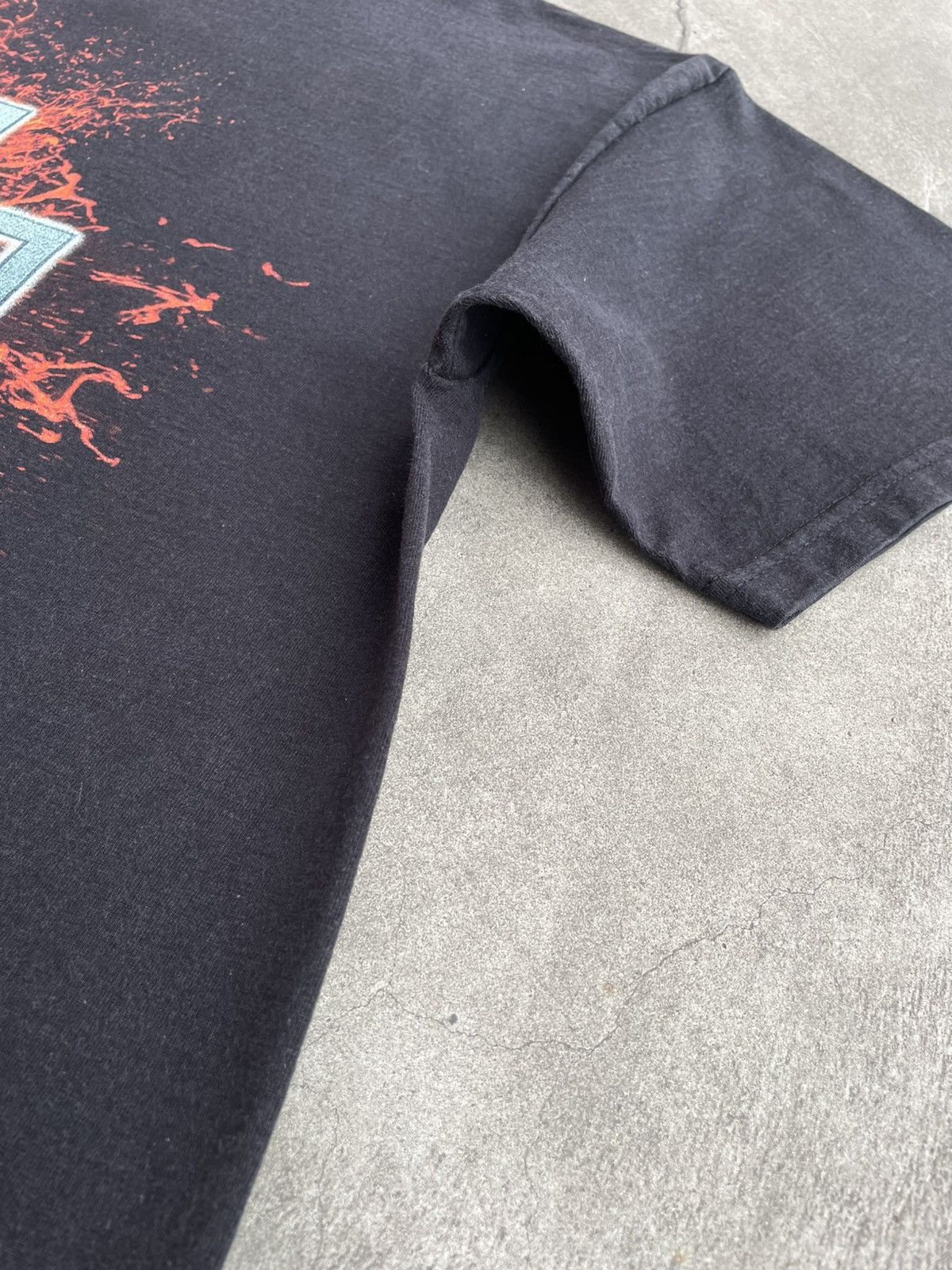 Band Tees 00s Rammstein, Sunfaded T-Shirt; Back: A Line from «Sonne» Size US XL / EU 56 / 4 - 11 Thumbnail