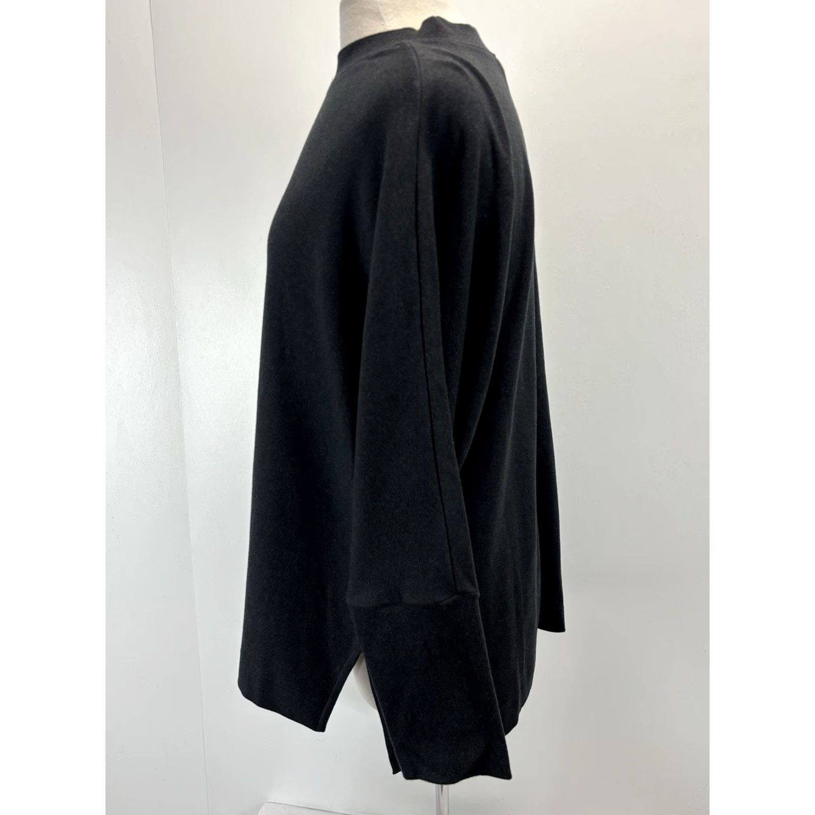 Vintage Pact Sweater Womens M/L Gray Organic Cotton Boxy Relaxed Knit Pullover Casual Travel Bohemian Beach Size M / US 6-8 / IT 42-44 - 2 Thumbnail