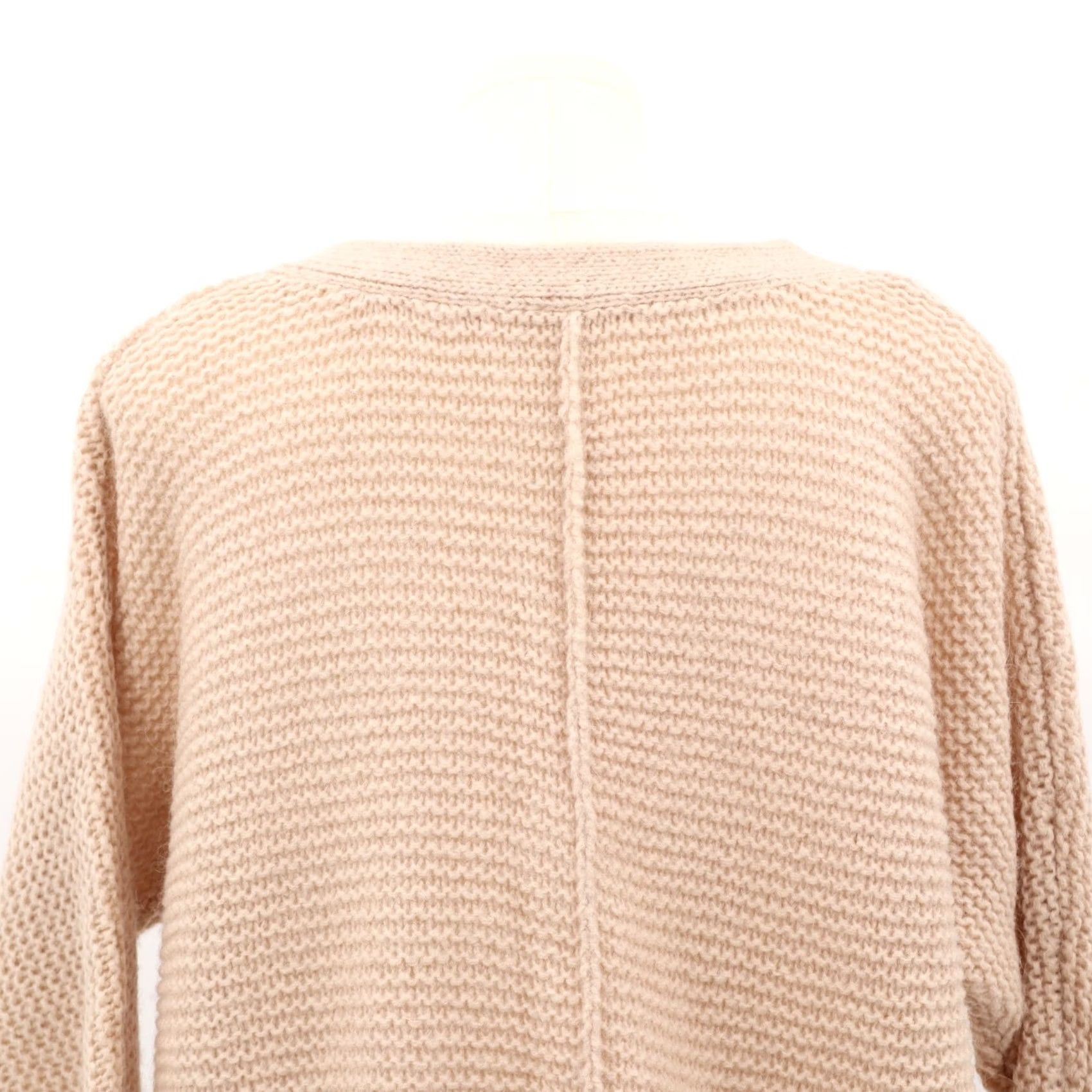 Free People Free People V-Neck Pullover Sweater Oversized Knit Pink Acrylic Wool Blend S Womens Pullover IDK Size S / US 4 / IT 40 - 4 Thumbnail