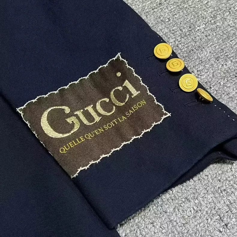 Gucci Gucci Navy blue suit suit 2501-Nextarrow Size 46R - 3 Thumbnail