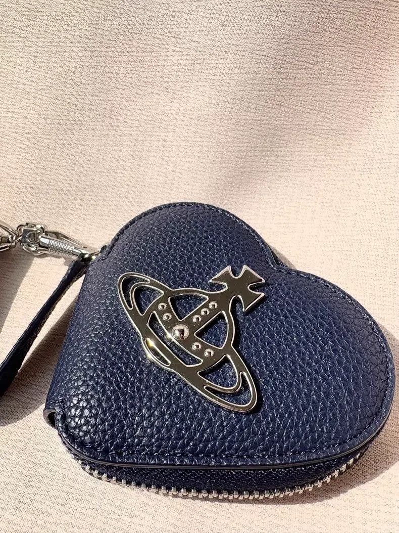 Vivienne Westwood Vivienne Westwood Navy blue small heart coin purse Size ONE SIZE - 2 Thumbnail
