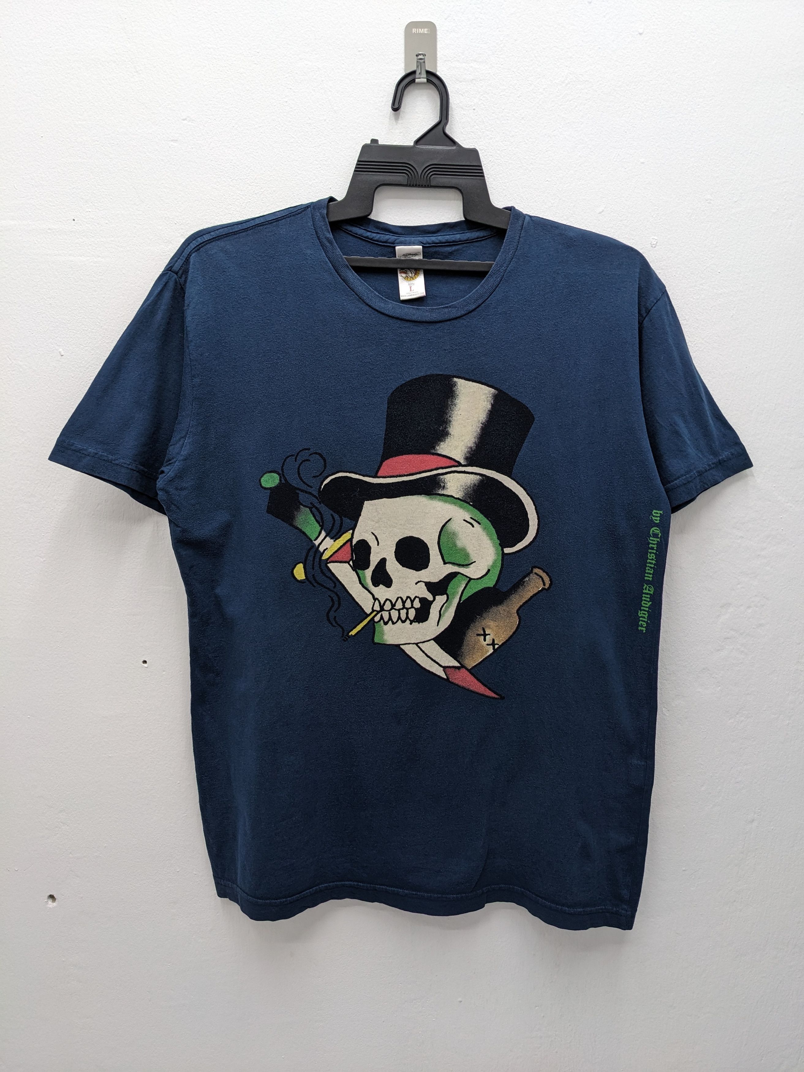 Ed Hardy Ed Hardy Chiristian Audigier Pushead Skulls Design Tshirt Size US L / EU 52-54 / 3 - 2 Thumbnail