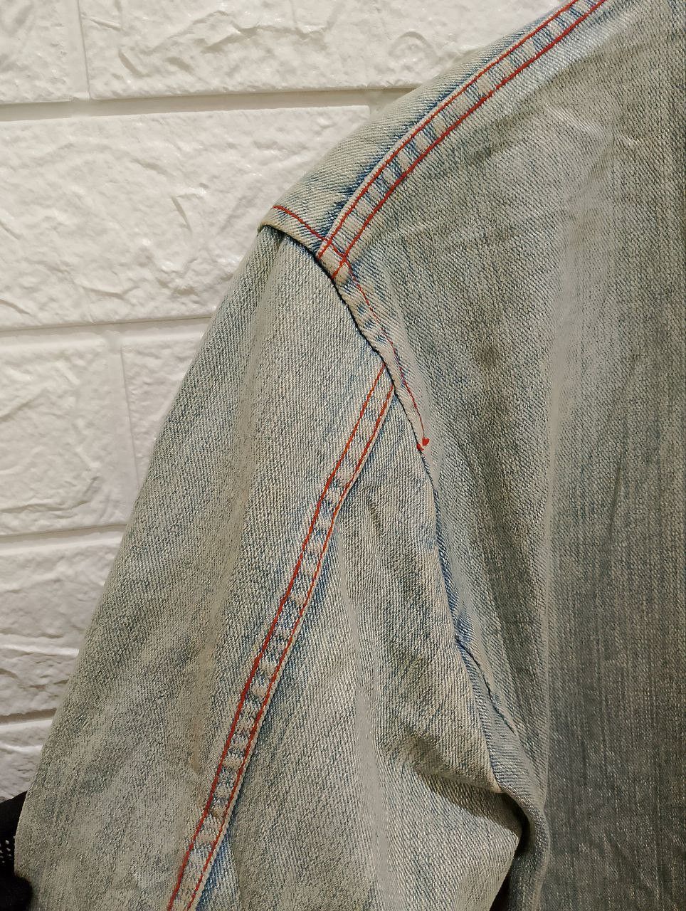 Japanese Brand Vintage ROYAL BLUE Distressed Denim Jacket Size L / US 10 / IT 46 - 9 Thumbnail