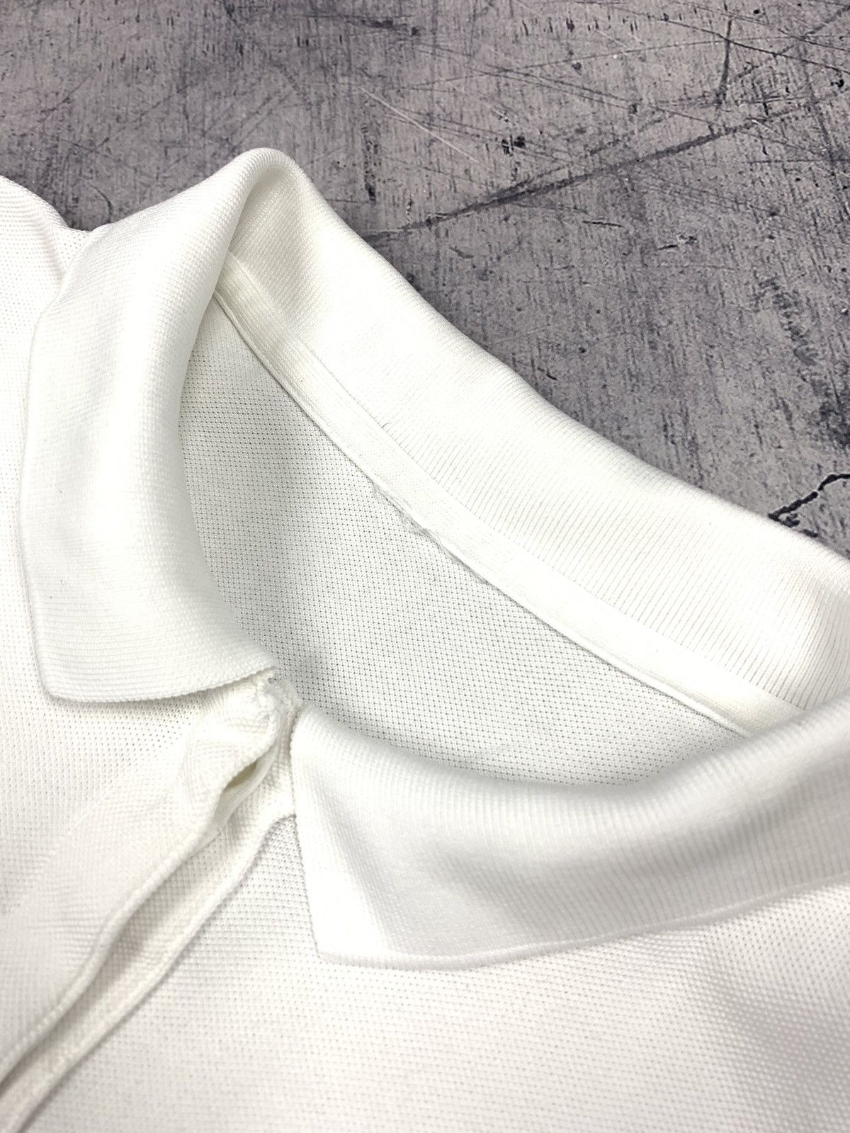 Lacoste Lacoste White Long Sleeve Big Logo Polo Shirt Size S Y2K Size S / US 4 / IT 40 - 5 Thumbnail