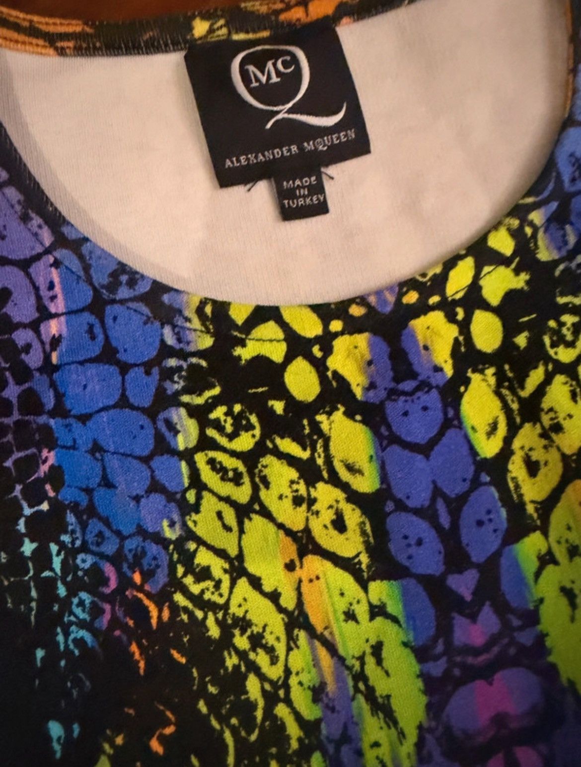 Alexander McQueen McQ Alexander McQueen Multicolor Reptile Print Dress Size S / US 4 / IT 40 - 3 Thumbnail