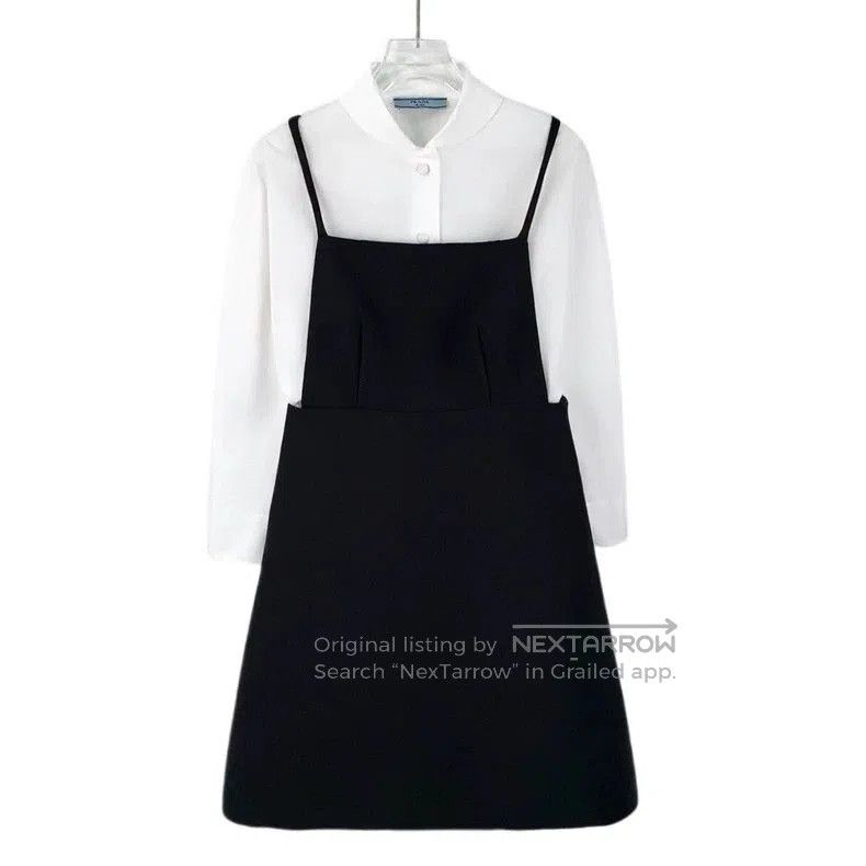 Prada Prada Colorblock Cotton Long Sleeve Dress. Size US 36 / EU 52 - 1 Thumbnail