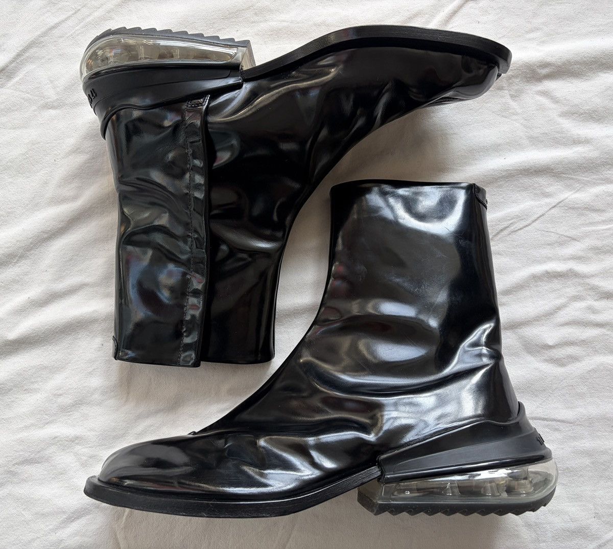 Maison Margiela RARE Maison Margiela Tabi Boots Air Bag Heel Sole MM6 ankle Size US 8 / EU 41 - 5 Thumbnail