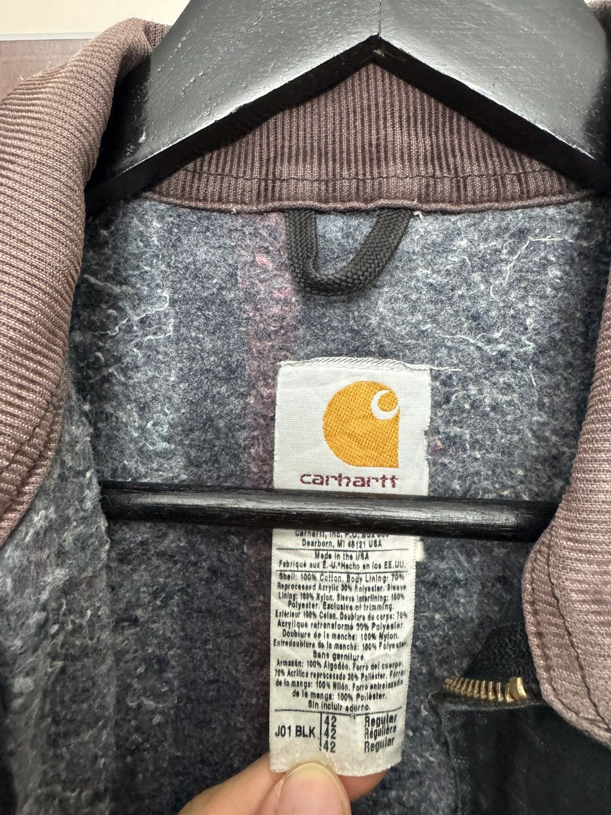 Carhartt RARE Vintage 90s Carhartt Detroit Jacket Black Deftones Fade Size US M / EU 48-50 / 2 - 6 Thumbnail