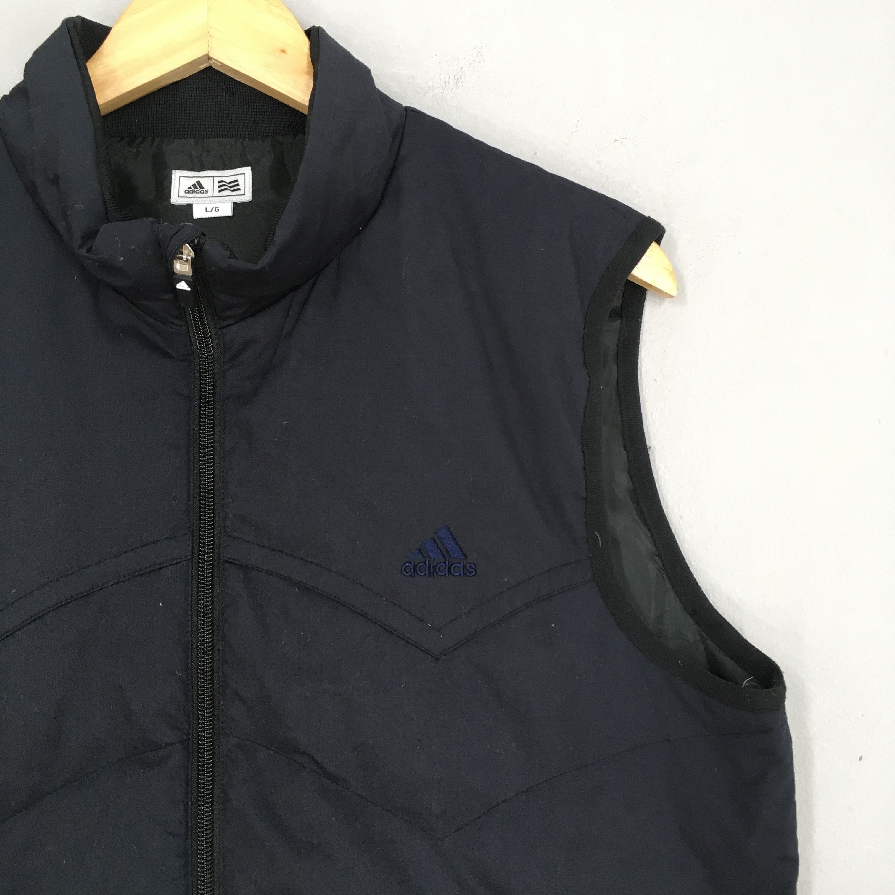 Adidas Vintage Adidas Three Stripes Vest Black Jacket Large Size US L / EU 52-54 / 3 - 2 Thumbnail