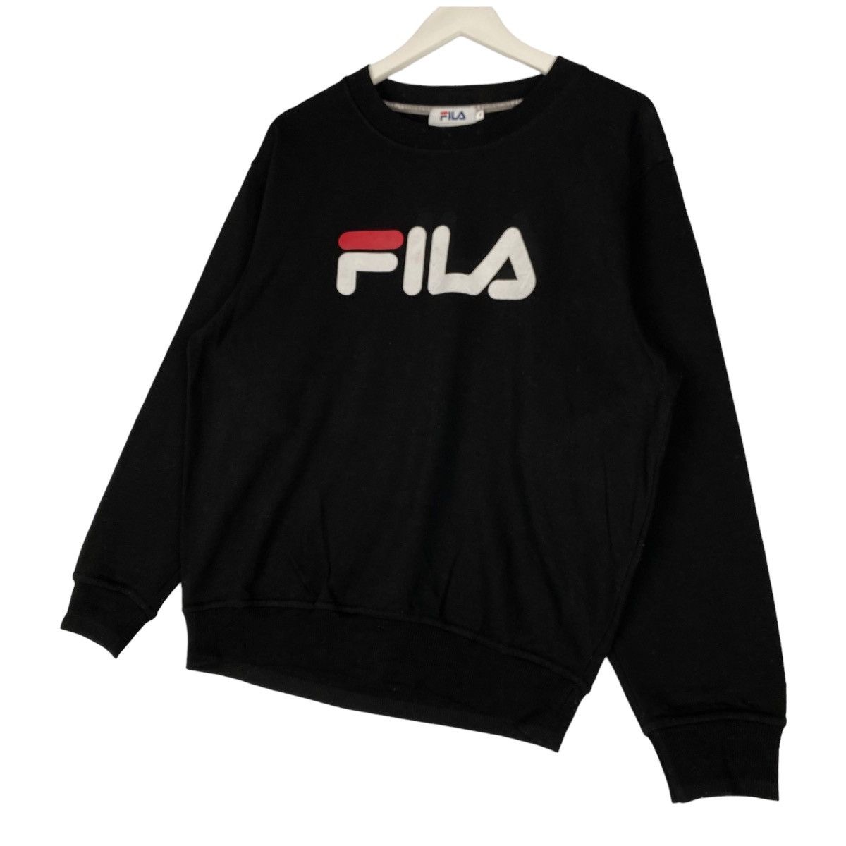 Fila × Vintage Vintage Fila Small Embroidered Crewneck Sweatshirt Black Size US M / EU 48-50 / 2 - 2 Thumbnail
