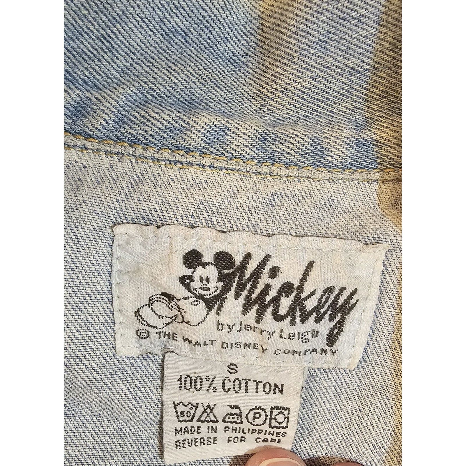Mickey Mouse Mickey Minnie Mouse Vintage Denim Jacket Men's SZ Small Size S / US 4 / IT 40 - 3 Thumbnail