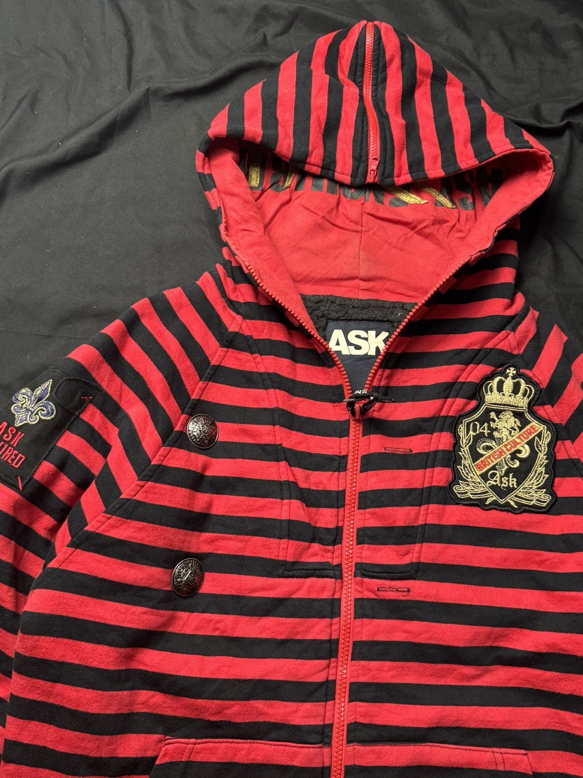 Hysteric Glamour × If Six Was Nine × Japanese Brand Ask enquired british striped hoodie mid sleeve Size US M / EU 48-50 / 2 - 5 Thumbnail