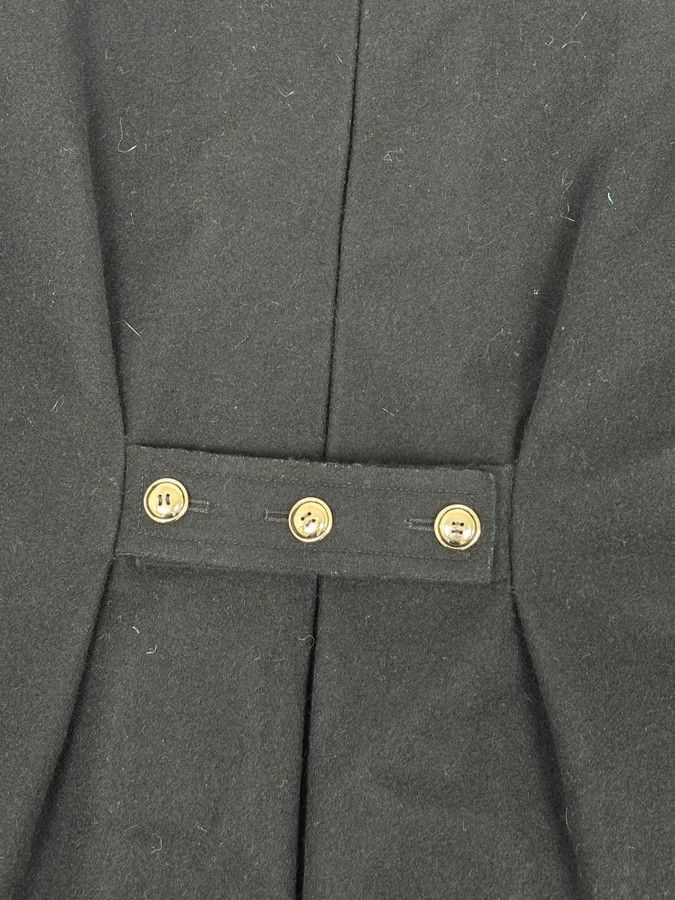 Yves Saint Laurent AW2010 Yves Saint Laurent Black Asymmetrical Officer Coat Size S / US 4 / IT 40 - 10 Thumbnail
