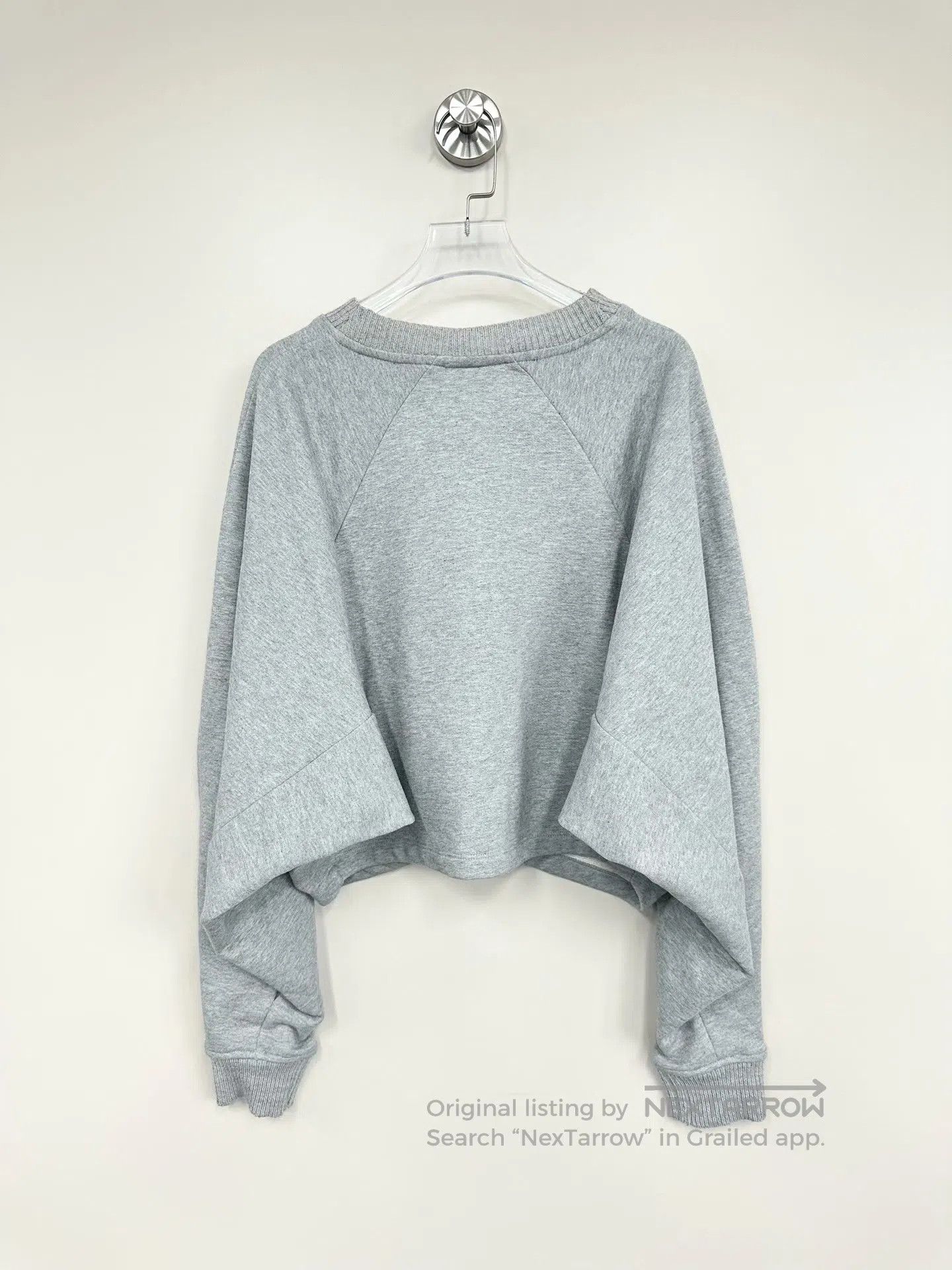 Loewe Loewe Gray short batwing sleeve sweater| Size S / US 4 / IT 40 - 2 Thumbnail