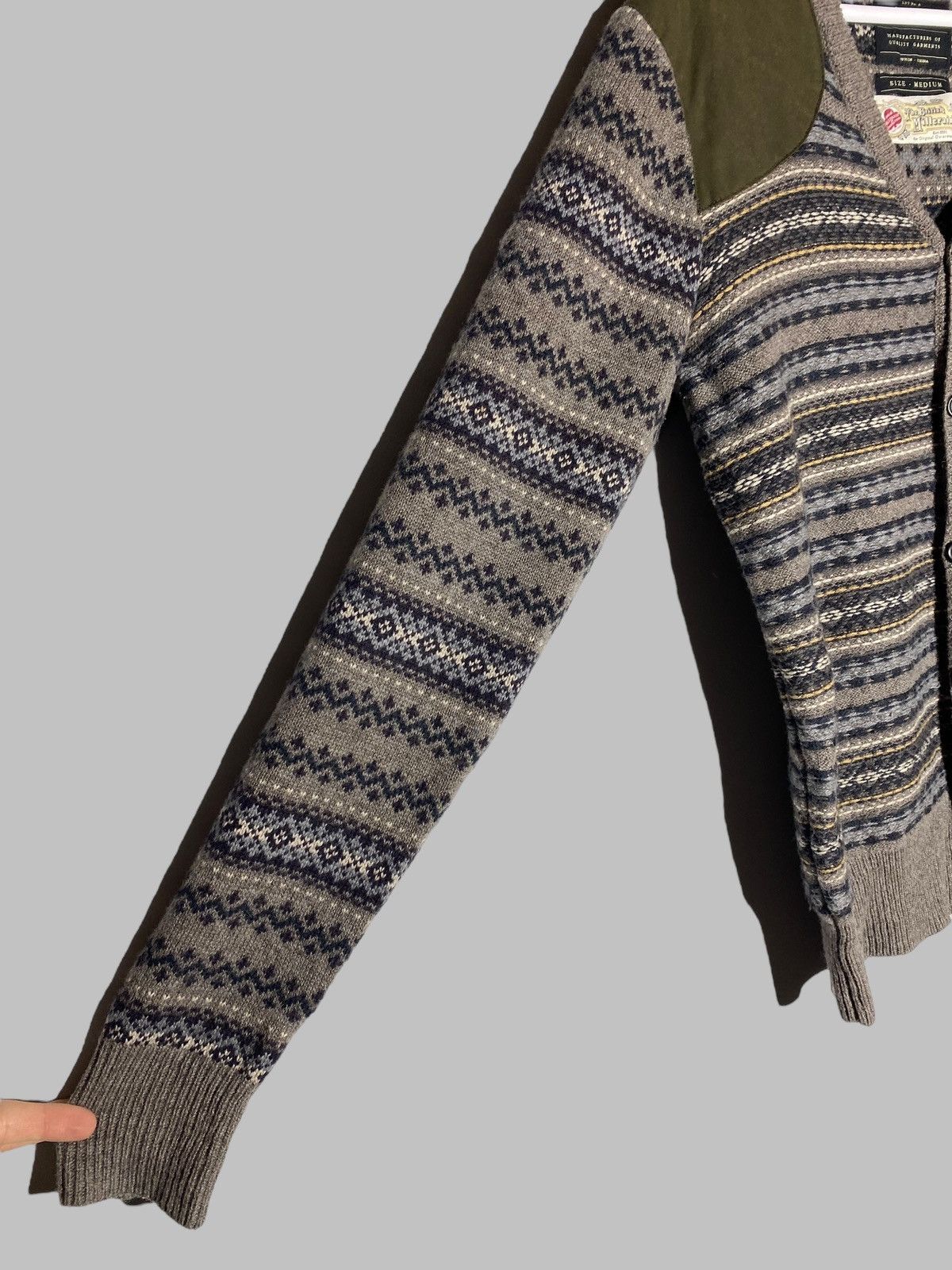 Allsaints All Saints by British Millerain Wool Linen Cotton Cardigan Size US M / EU 48-50 / 2 - 8 Thumbnail