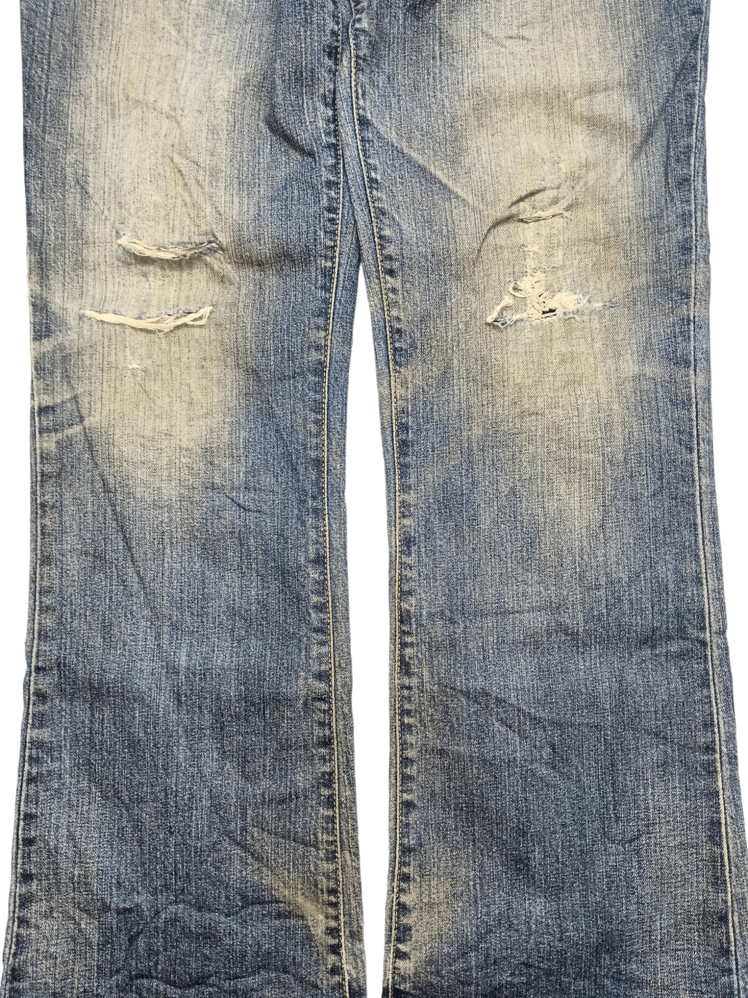Edwin Edwin Distressed Mudwash Bootcut Denim Size US 33 - 5 Thumbnail