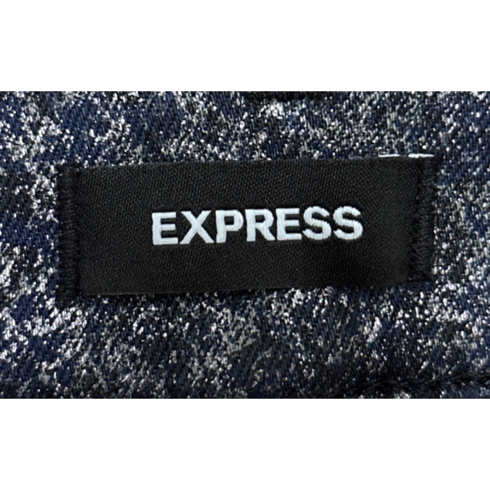 Express Express Jeans Slim Straight 10 Blue Denim 5-Pocket Stretch High Rise NWT Vintage No Womens Jeans US Size 10 Blue Size 32" / US 10 / IT 46 - 5 Thumbnail