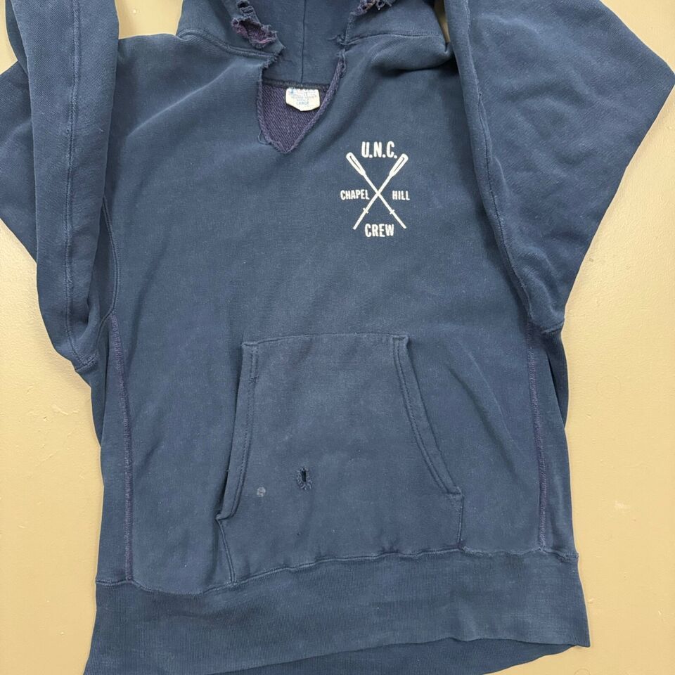 Champion × Vintage VTG 70s Champion Reverse Weave UNC Tar Heels Crew Hoodie Size US L / EU 52-54 / 3 - 5 Thumbnail