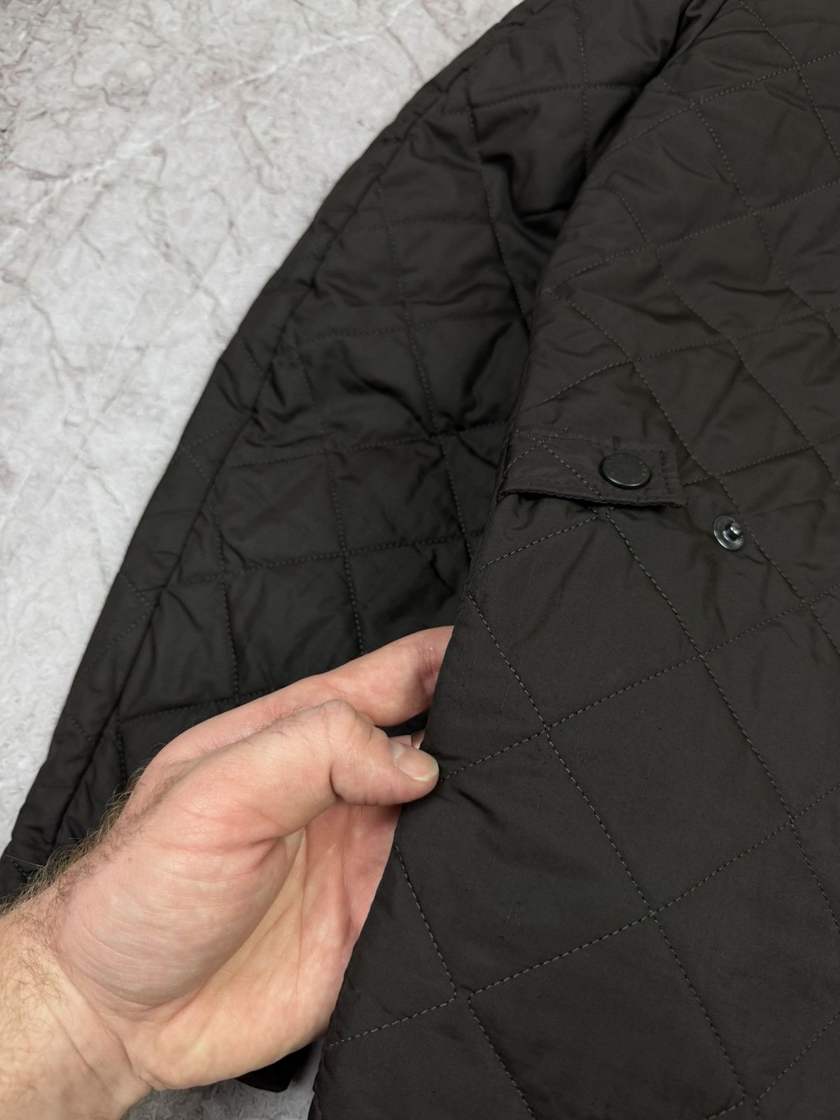 Barbour Vintage Barbour Sportquilt Jacket w/ Leather Trim & Corduroy Size US M / EU 48-50 / 2 - 9 Thumbnail