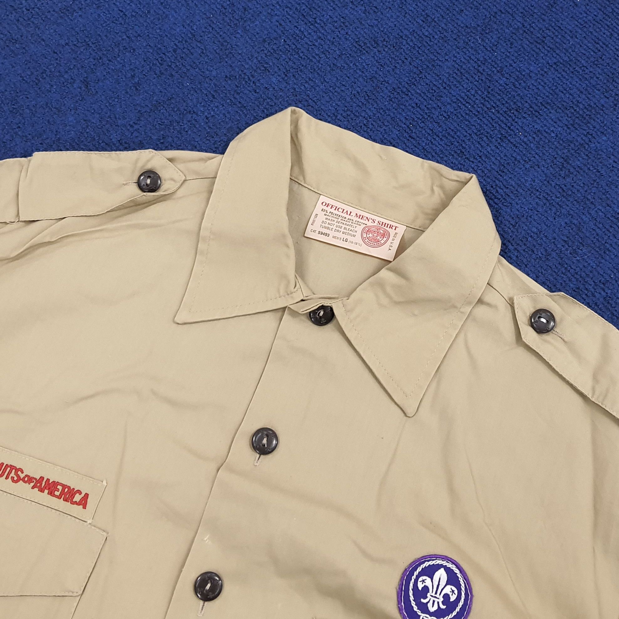 Vintage Vintage Boy Scouts America Uniform Shirt Size US L / EU 52-54 / 3 - 4 Thumbnail
