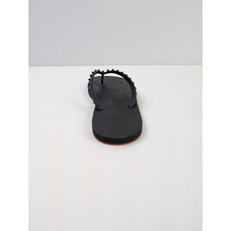 Christian Louboutin o1rshd1 Q:2 / Loubi Flip Flat in Black Size US 10 / EU 43 - 14 Thumbnail