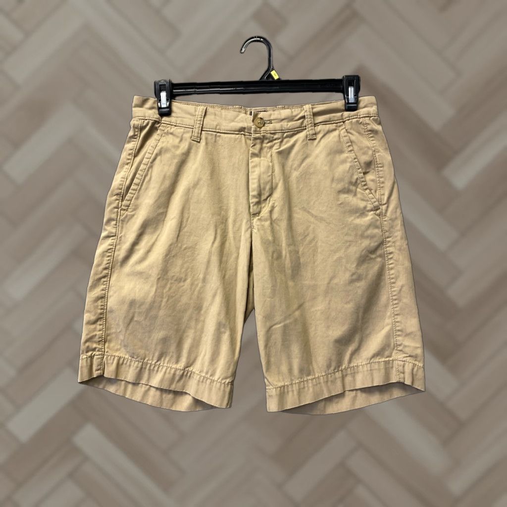 Gap VINTAGE Gap Men’s Shorts Casual Cotton Flat Front 31 Waist 9" Inseam Brown Size US 31 - 1 Thumbnail